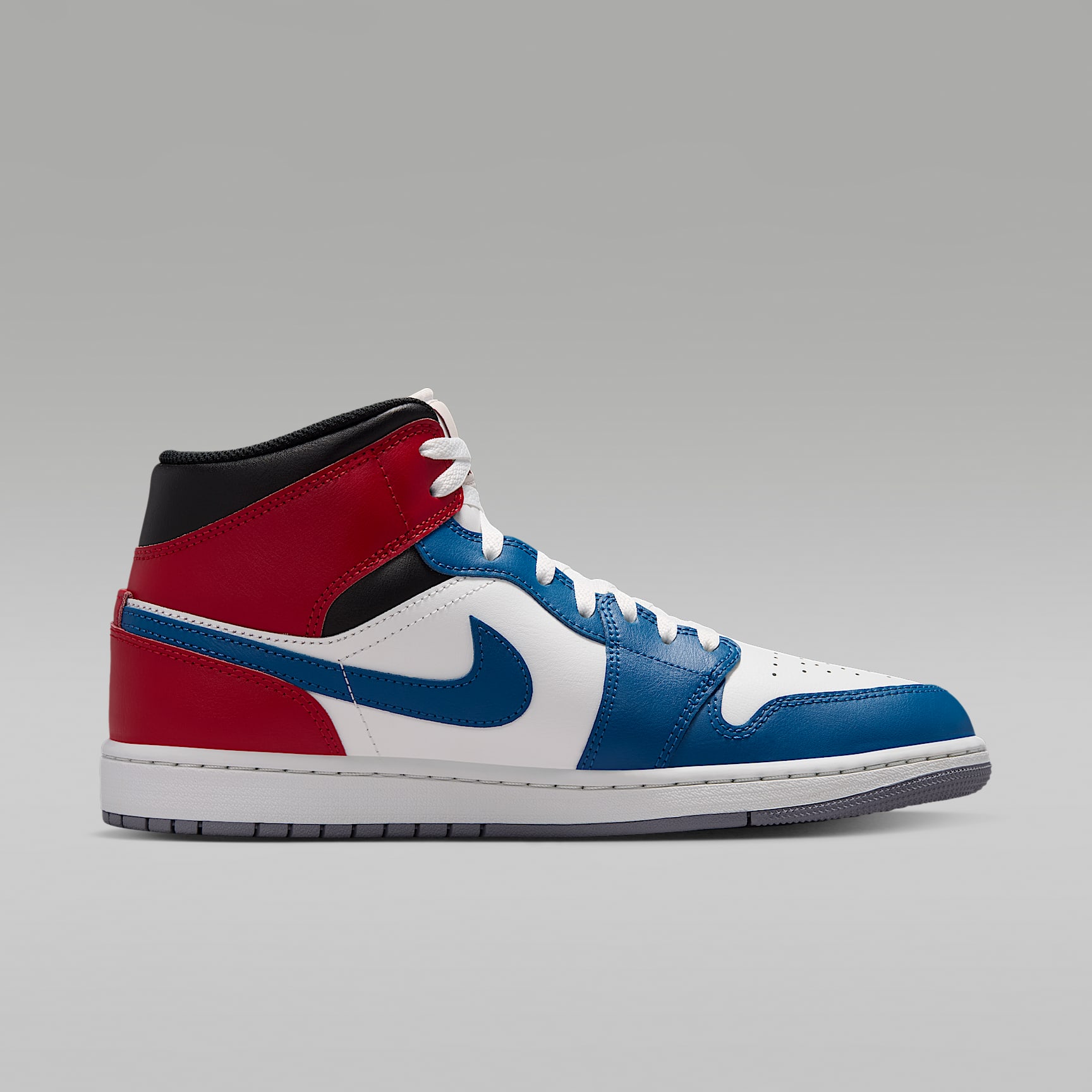 Air Jordan 1 Mid Herrenschuh – True Blue/Varsity Red/Schwarz/Summit White