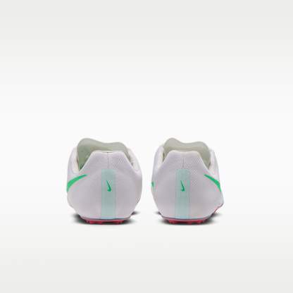 Nike Zoom Ja Fly 4 Laufspikes für Sprints – Summit White/Aluminum/Atomic Pink/Electro Green