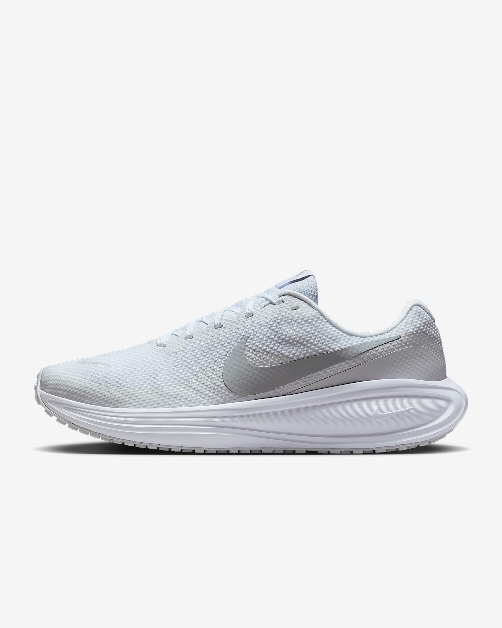 Nike Revolution 8 Straßenlaufschuh (Herren) – Weiß/Pure Platinum