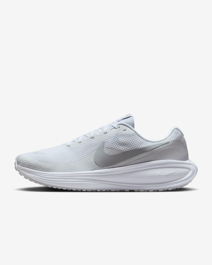 Nike Revolution 8 Straßenlaufschuh (Herren) – Weiß/Pure Platinum