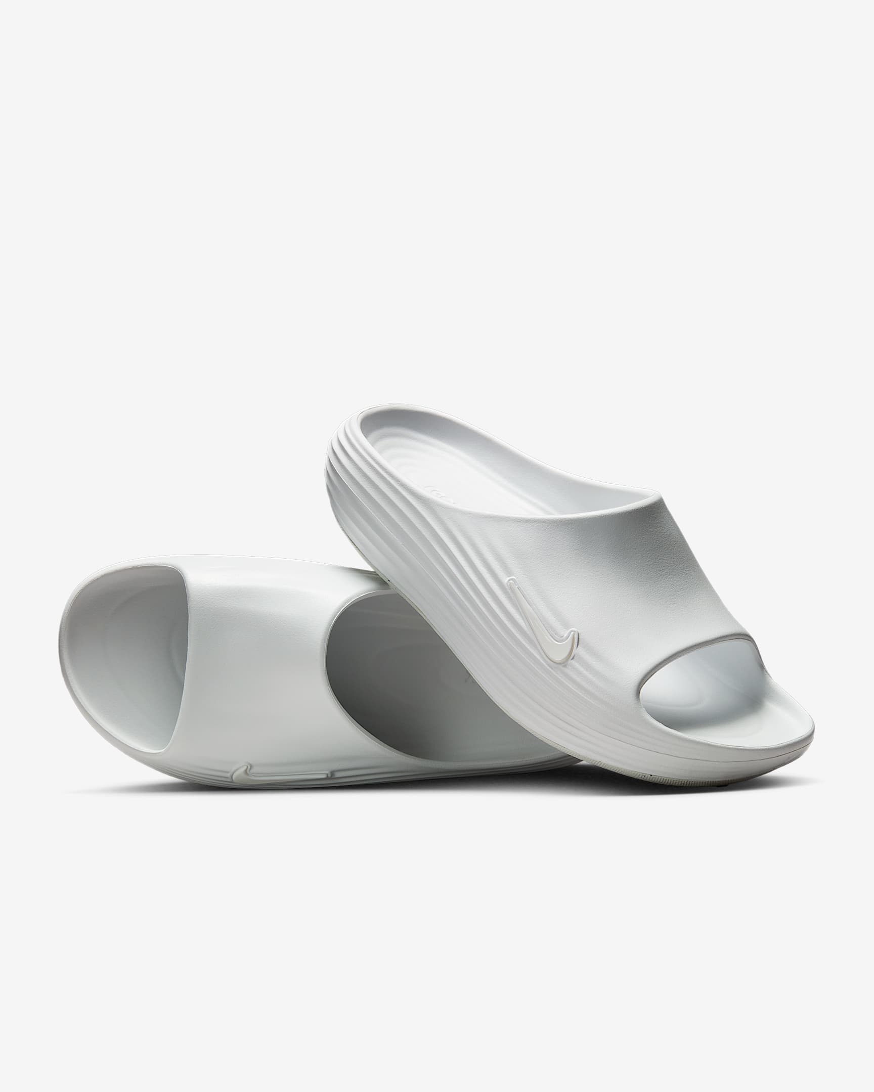 Nike ReactX Rejuven8 Slides (Herren) – Summit White/Summit White/Summit White