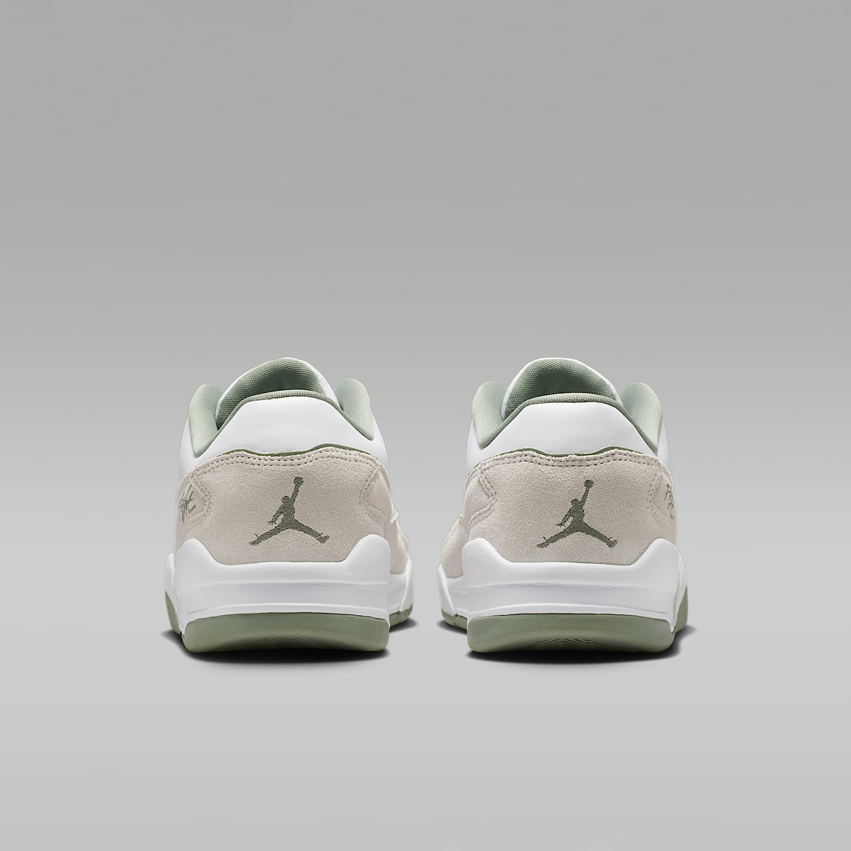 Jordan Flight Court Schuh (Herren) – Weiß/Swan/Jade Stone/Vintage Lichen