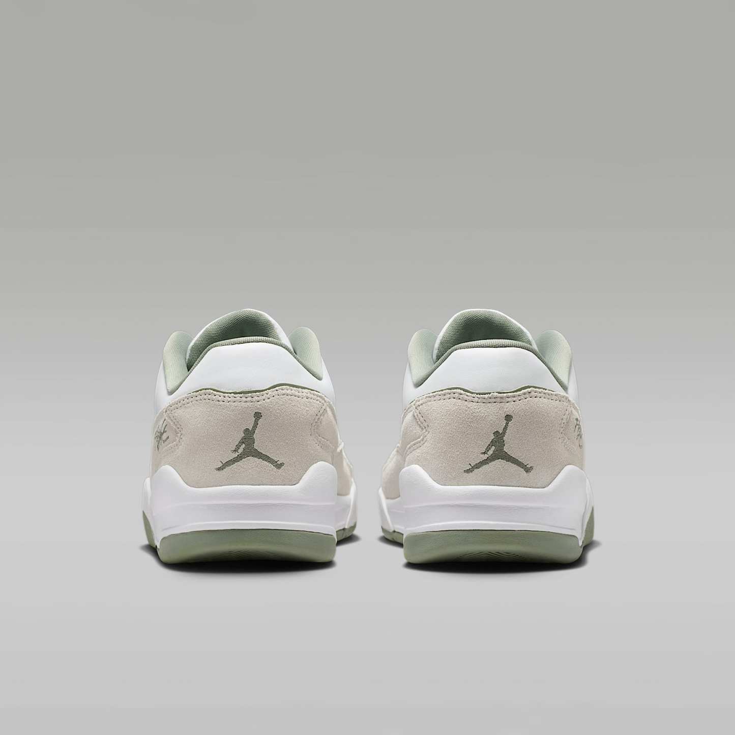 Jordan Flight Court Schuh (Herren) – Weiß/Swan/Jade Stone/Vintage Lichen