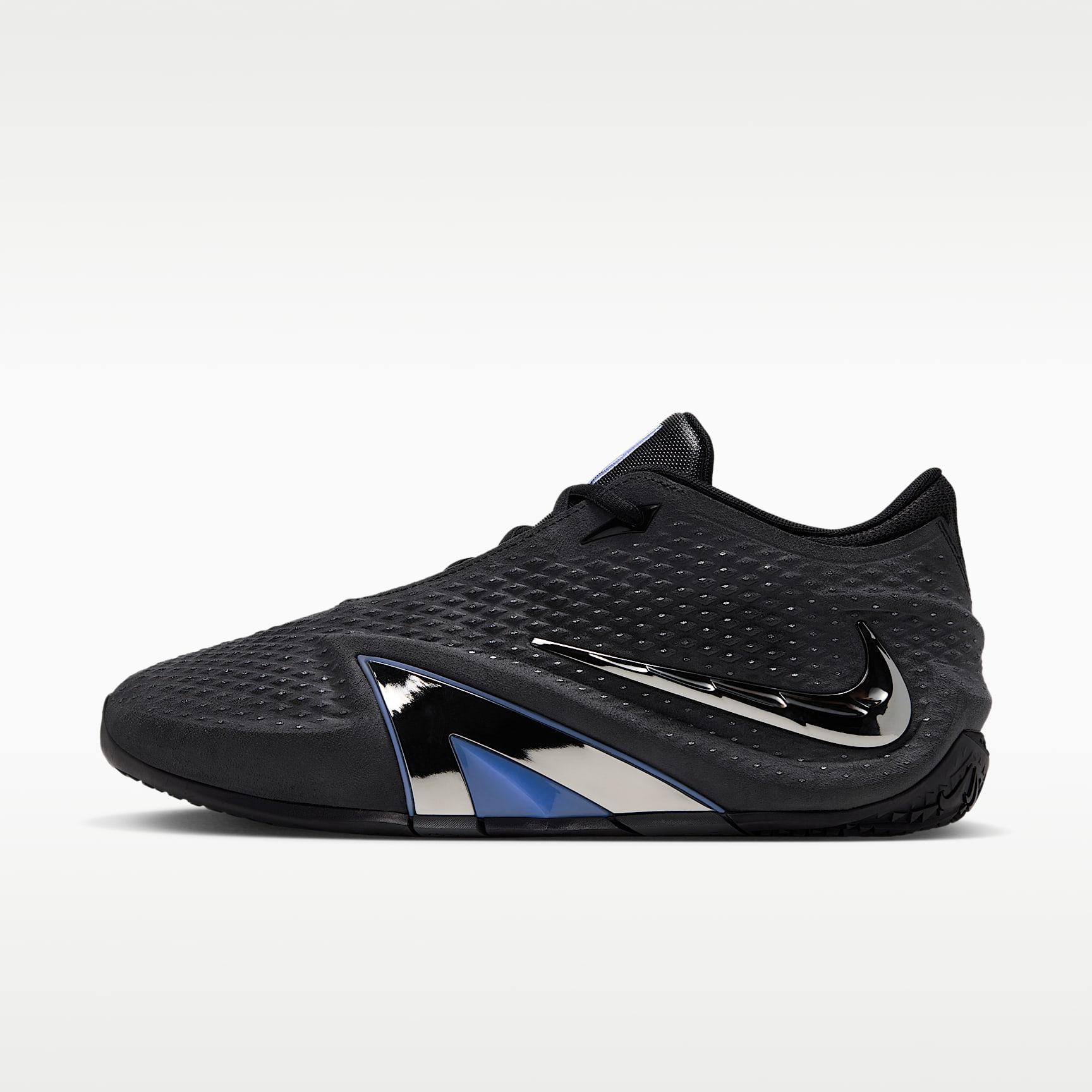 JA 4 "Nightmare" Basketballschuhe – Schwarz/Cobalt Bliss/Dark Smoke Grey/Metallic Silver
