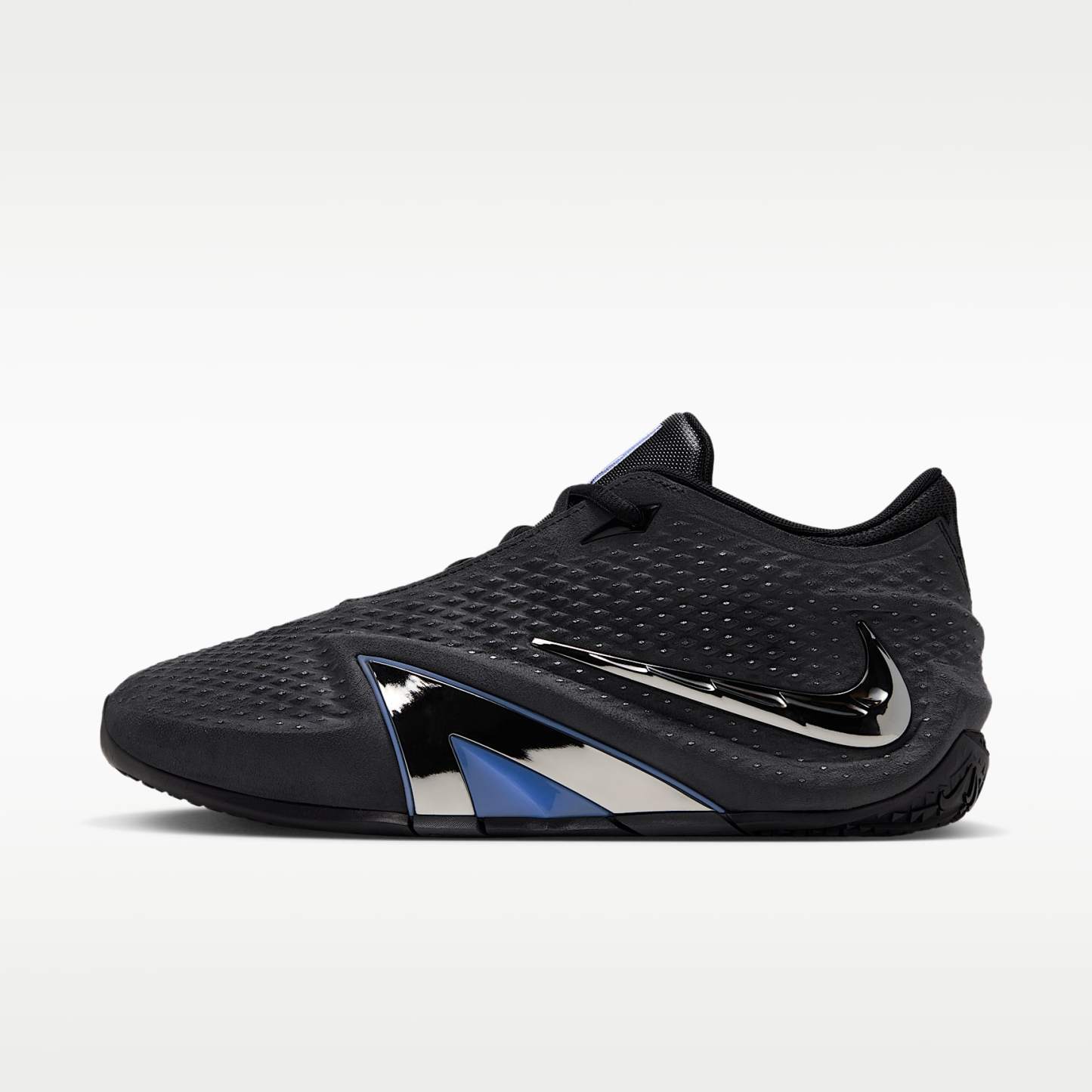 JA 4 "Nightmare" Basketballschuhe – Schwarz/Cobalt Bliss/Dark Smoke Grey/Metallic Silver