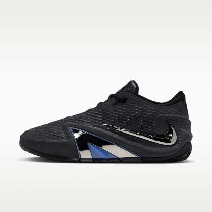 JA 4 "Nightmare" Basketballschuhe – Schwarz/Cobalt Bliss/Dark Smoke Grey/Metallic Silver