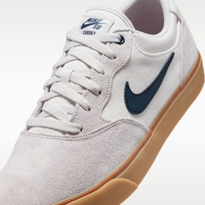 Nike SB Chron 2 Skateboardschuh – Vast Grey/Dark Russet/Gum Light Brown/Armory Navy