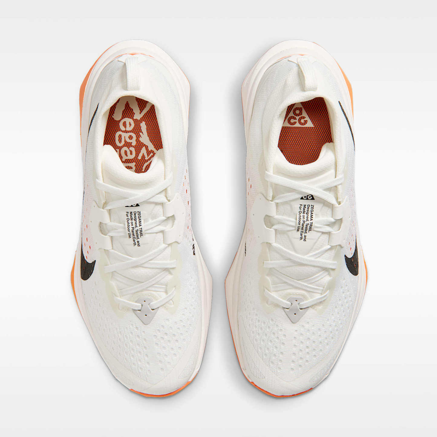ACG Zegama Trail Traillaufschuh (Damen) – Summit White/Phantom/Safety Orange/Schwarz
