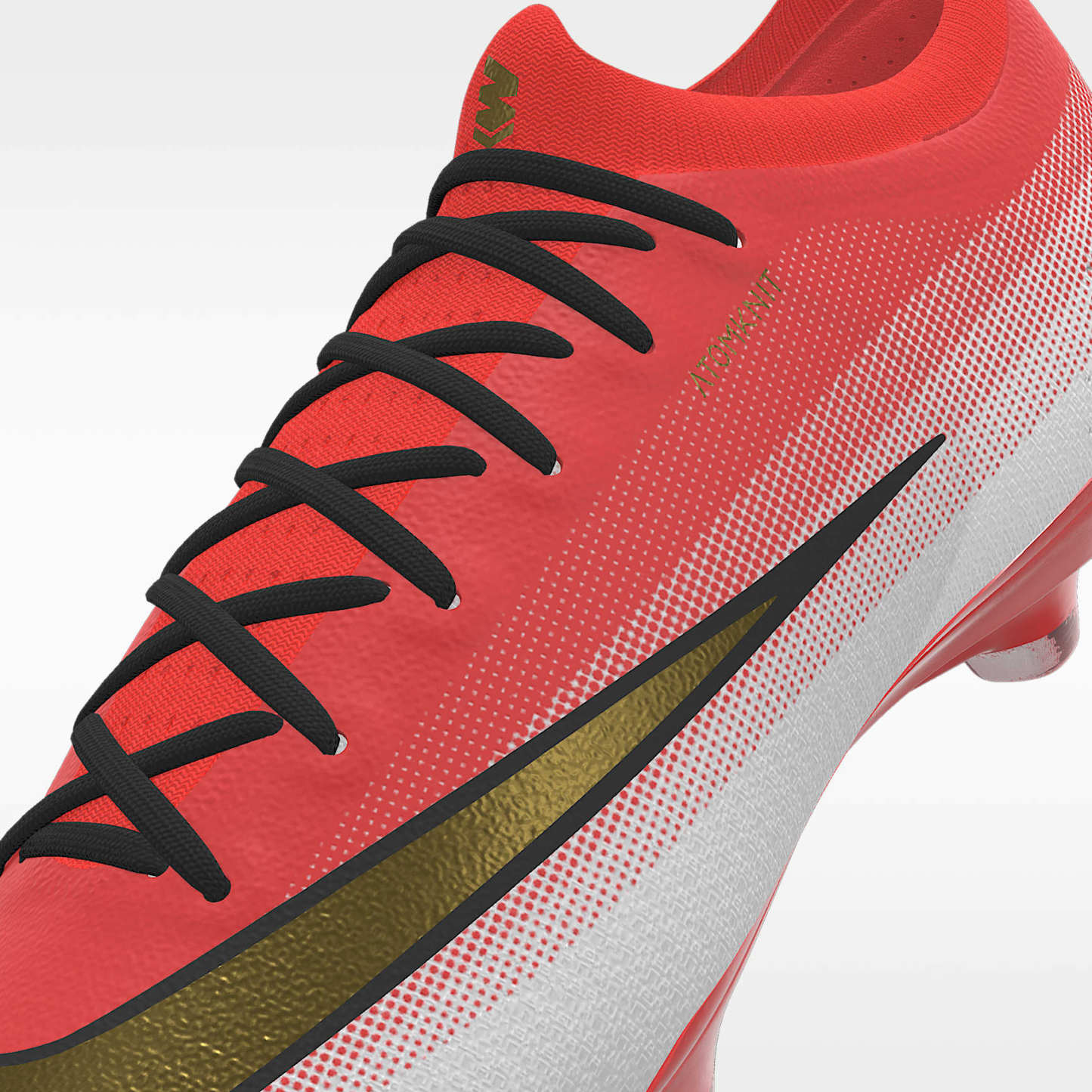 Nike Mercurial Vapor 17 Elite By You personalisierbarer Low-Top-Fußballschuh für normalen Rasen – Bright Crimson/Weiß [3389900446]