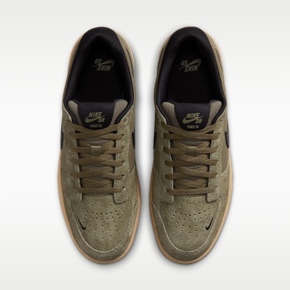 Nike SB Force 58 Skateboardschuh – Medium Olive/Medium Olive/Gum Light Brown/Schwarz