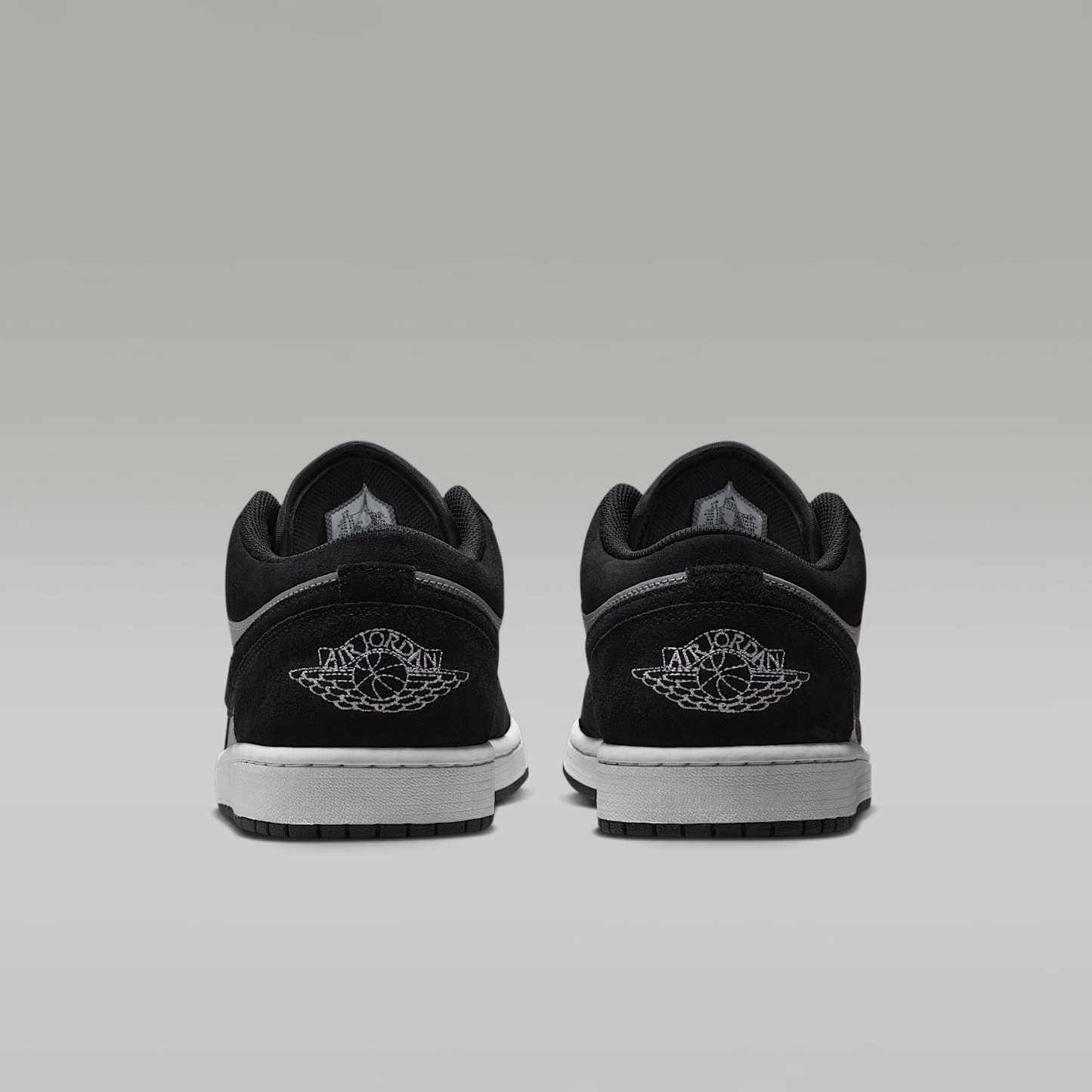 Air Jordan 1 Low Herrenschuh – Schwarz/Light Smoke Grey/Weiß