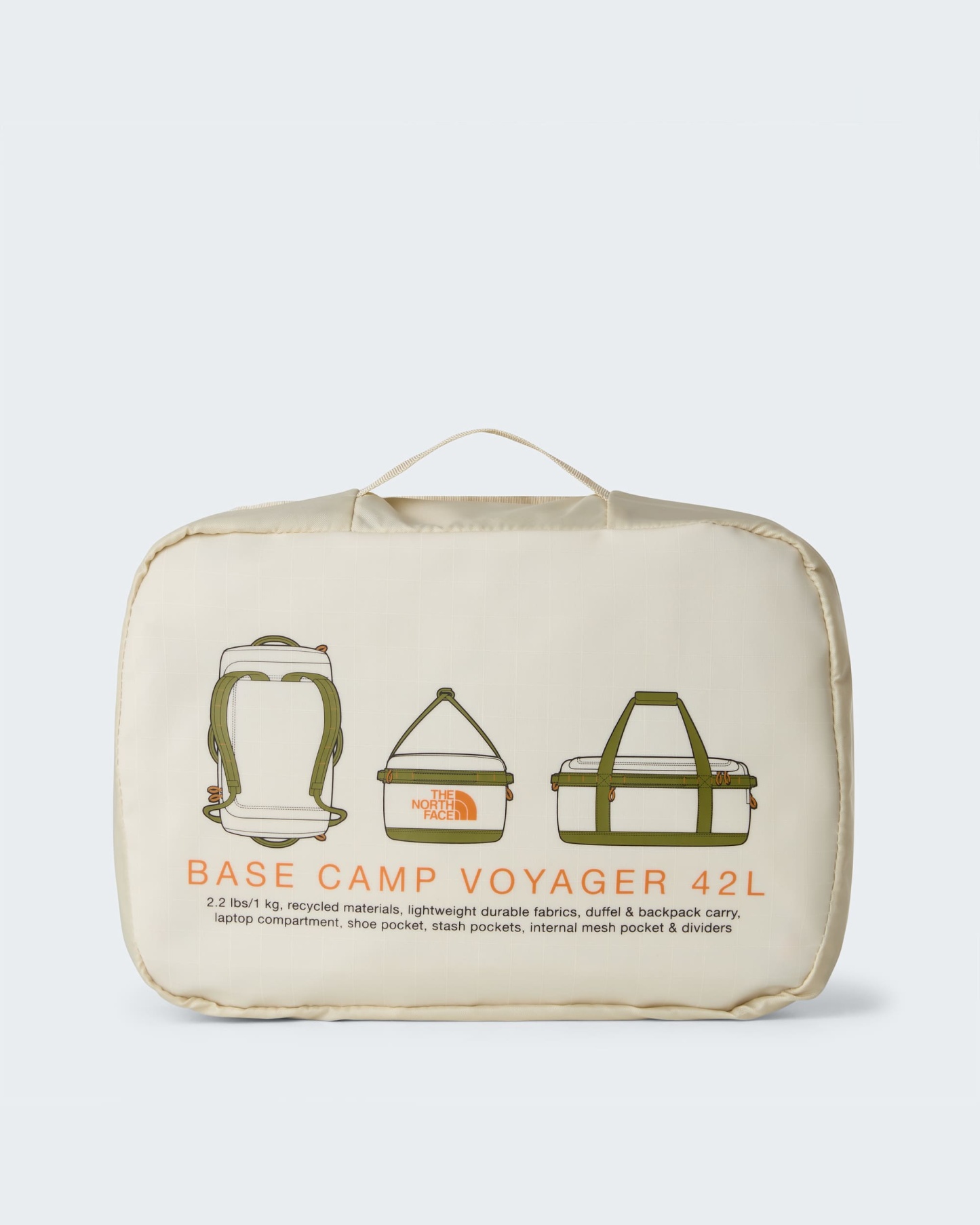 Base Camp Voyager 42-Liter-Duffel-Tasche – Desert Stone-Cedar-Desert Rust