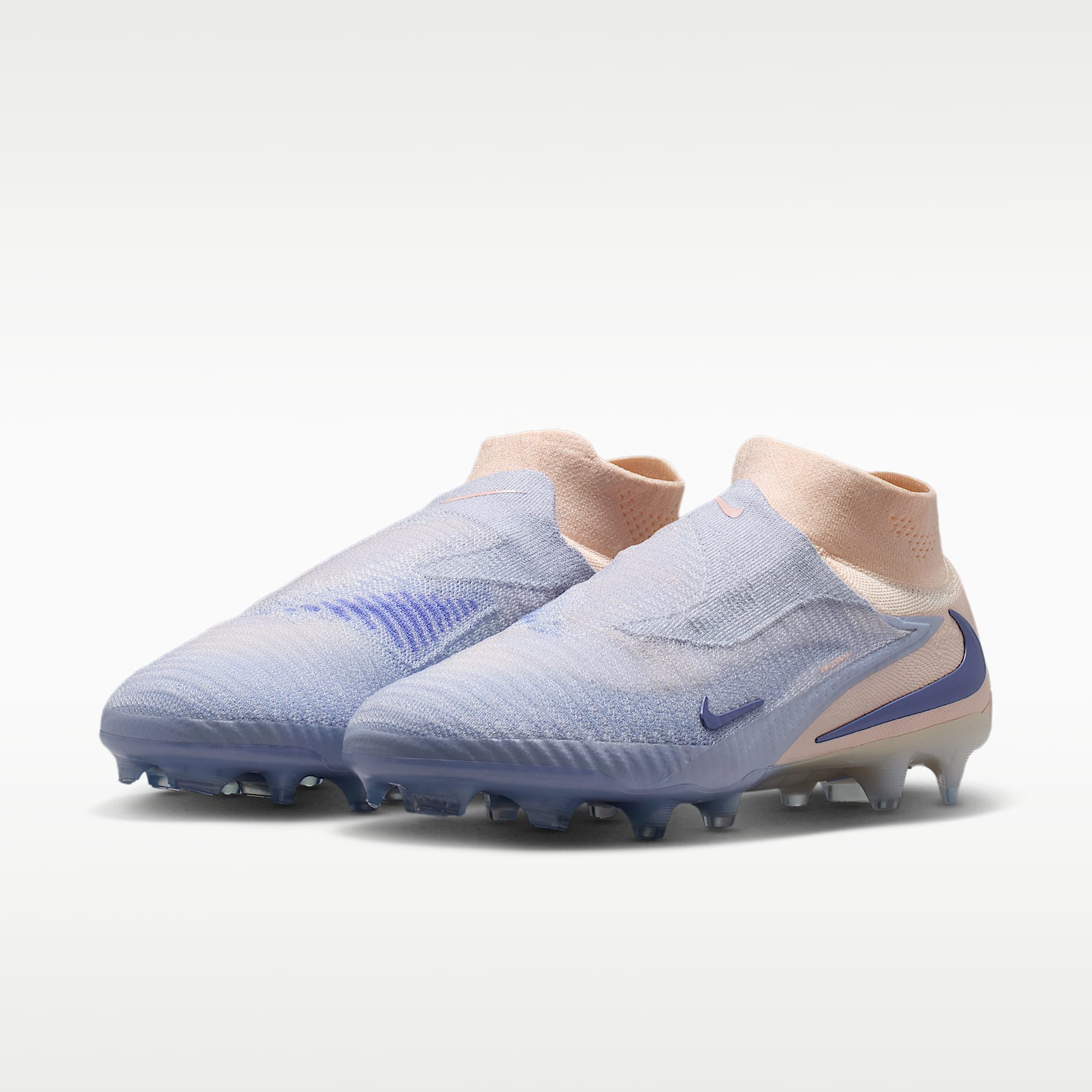 Nike Phantom 6 High Elite LV8 Fußballschuh für normalen Rasen – Ghost/Guava Ice/Ghost