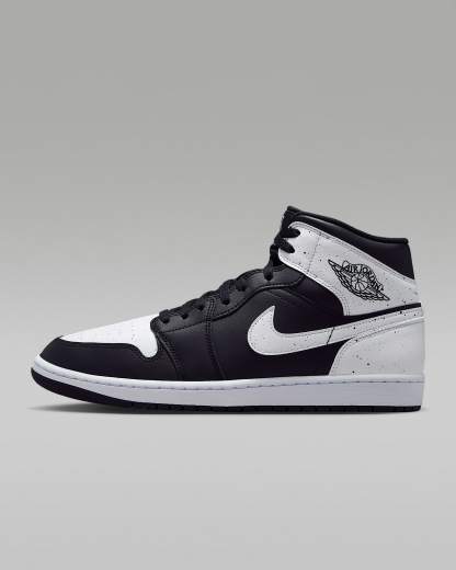 Air Jordan 1 Mid SE Schuh (Herren) – Schwarz/Schwarz/Weiß