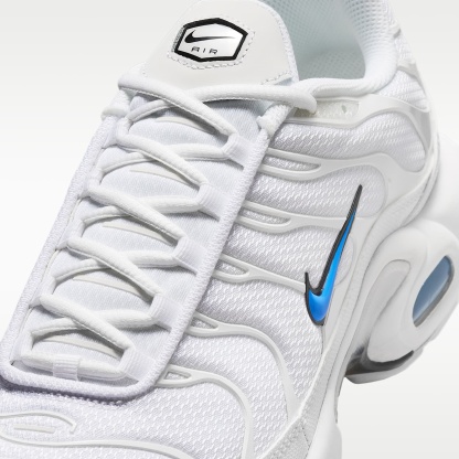 Nike Air Max Plus Schuh (Herren) – Weiß/Schwarz/Blue Crystal