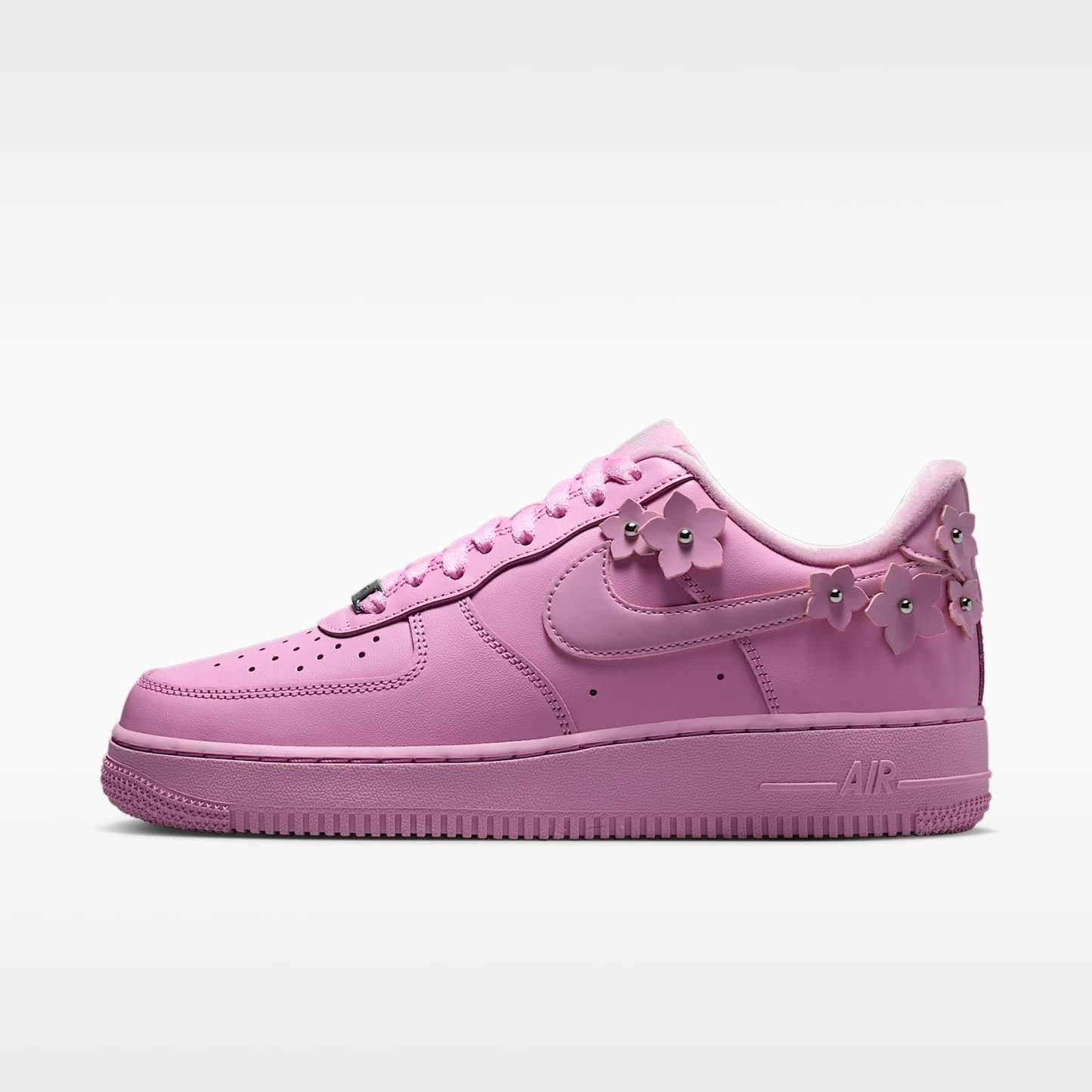 Nike Air Force 1 '07 "Florette" Schuh (Damen) – Pink Rise/Pink Foam/Metallic Silver/Pink Rise