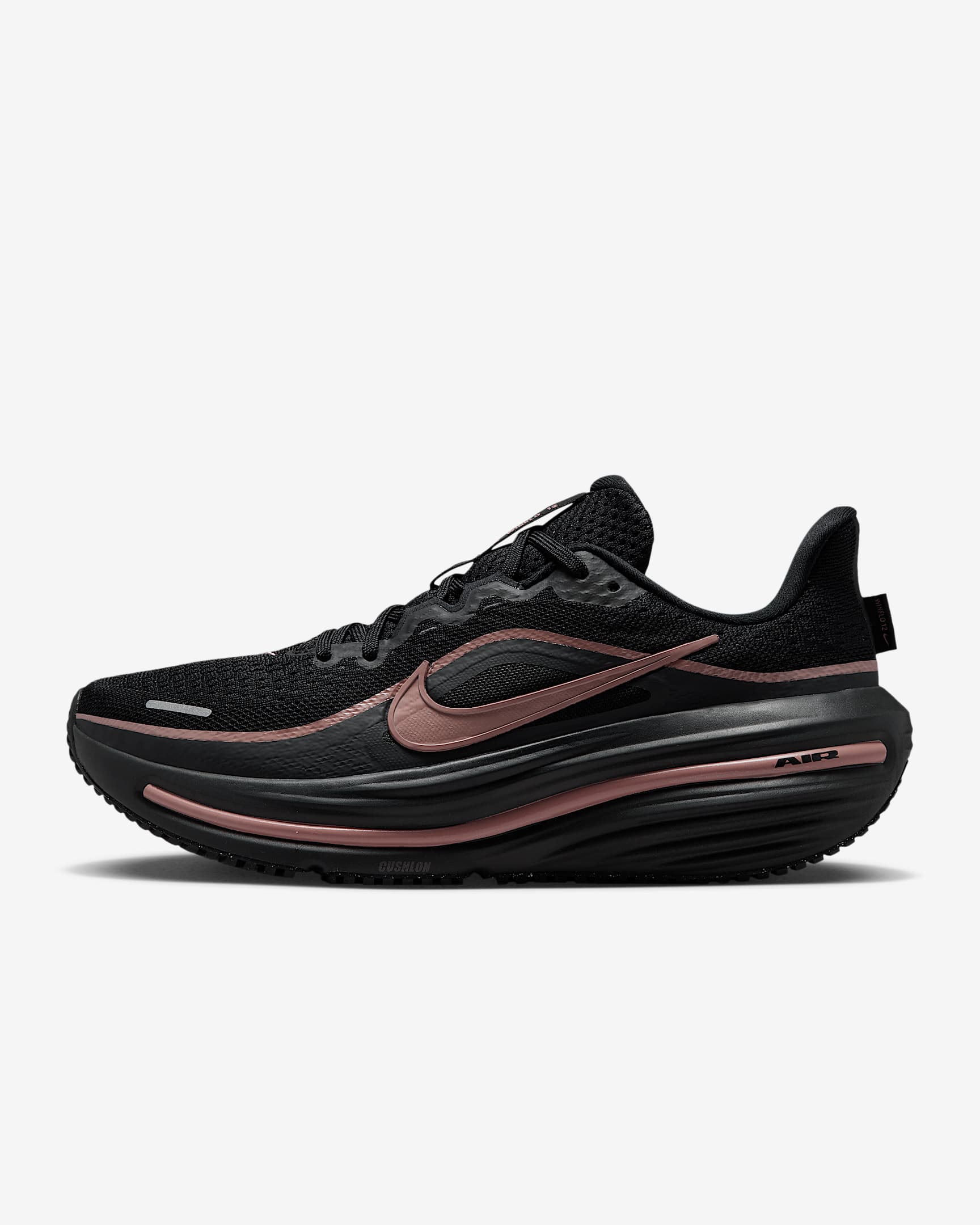 Nike Winflo 12 Straßenlaufschuh (Damen) – Schwarz/Off Noir/Rose Gold/Metallic Rose Gold