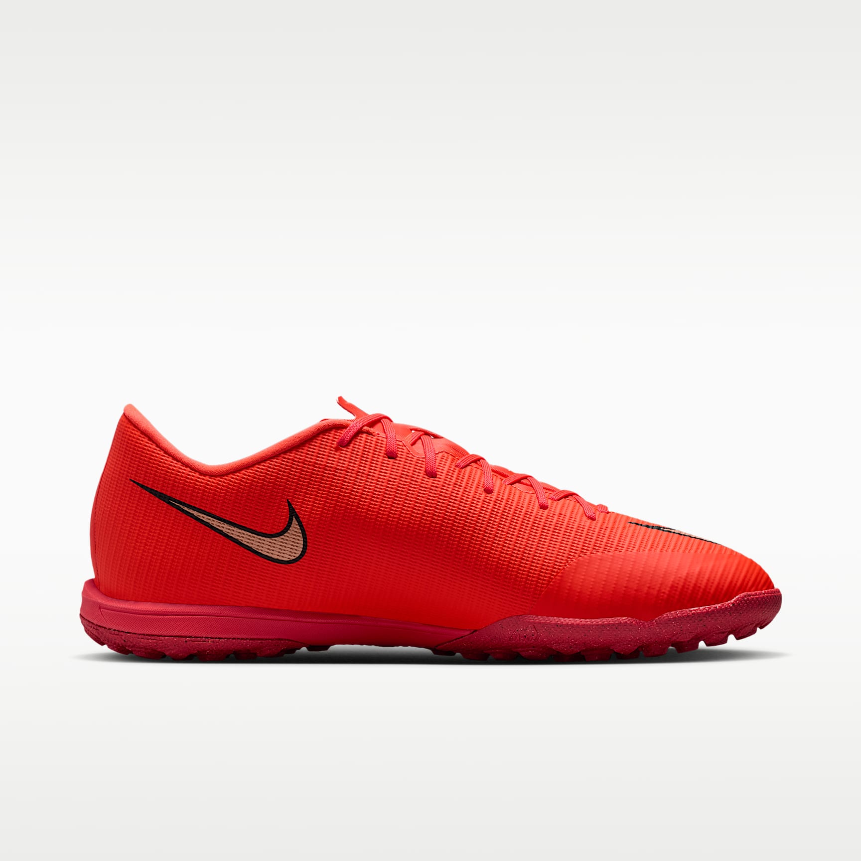 Nike Mercurial Vapor 17 Academy Low-Top-Fußballschuh für Turf – Bright Crimson/Blur