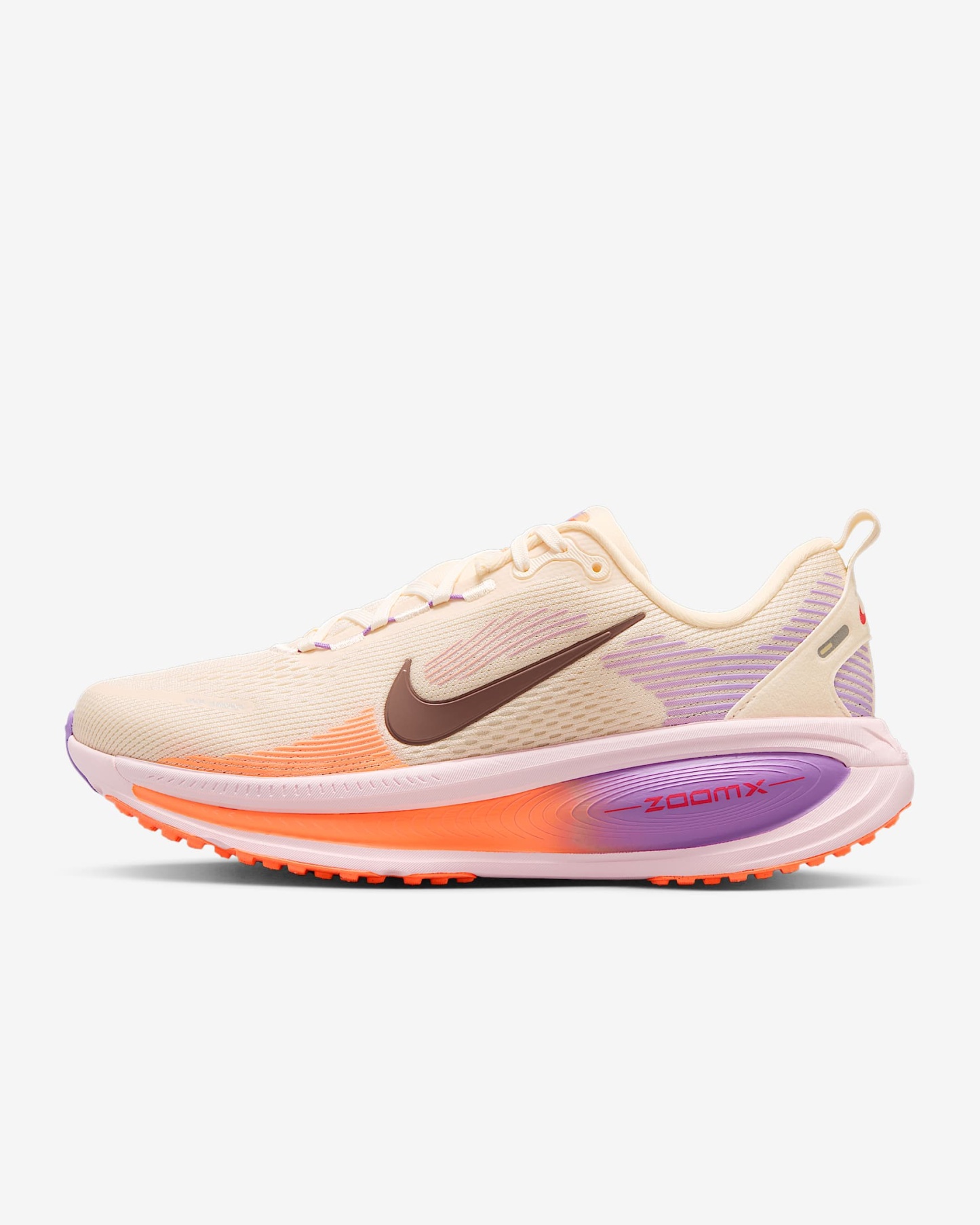 Nike Vomero 18 Straßenlaufschuh (Damen) – Chalk/Pink Foam/Bright Violet/Tattoo