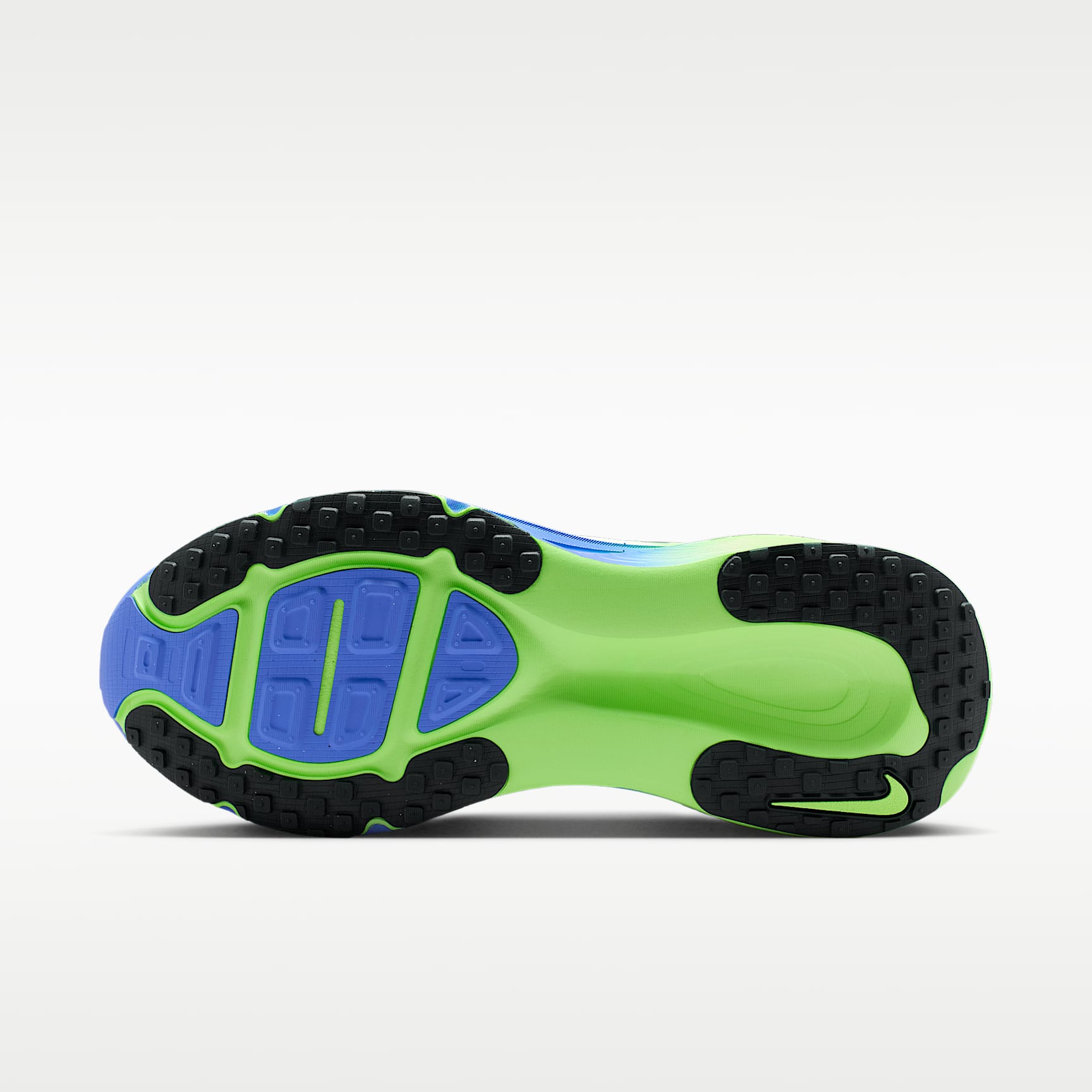 Nike Vomero 18 Straßenlaufschuh (Herren) – Weiß/Volt Tint/Sapphire/Black Spruce