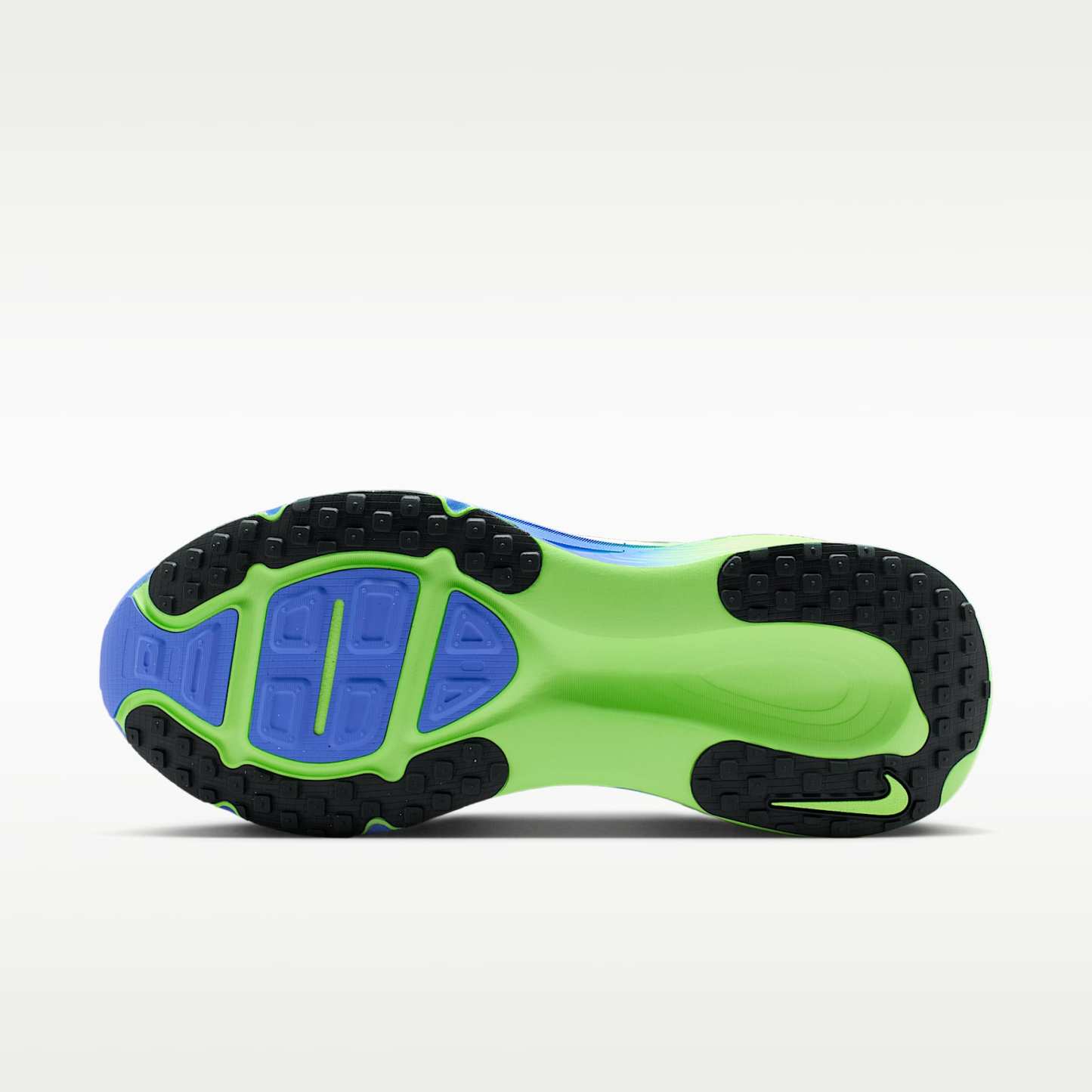 Nike Vomero 18 Straßenlaufschuh (Herren) – Weiß/Volt Tint/Sapphire/Black Spruce