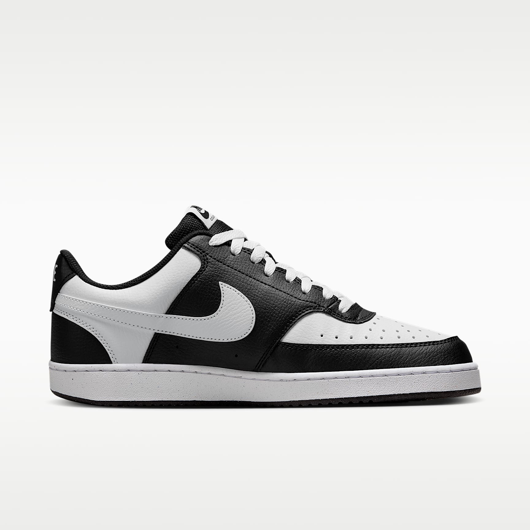 Nike Court Vision Low Herrenschuh – Schwarz/Weiß