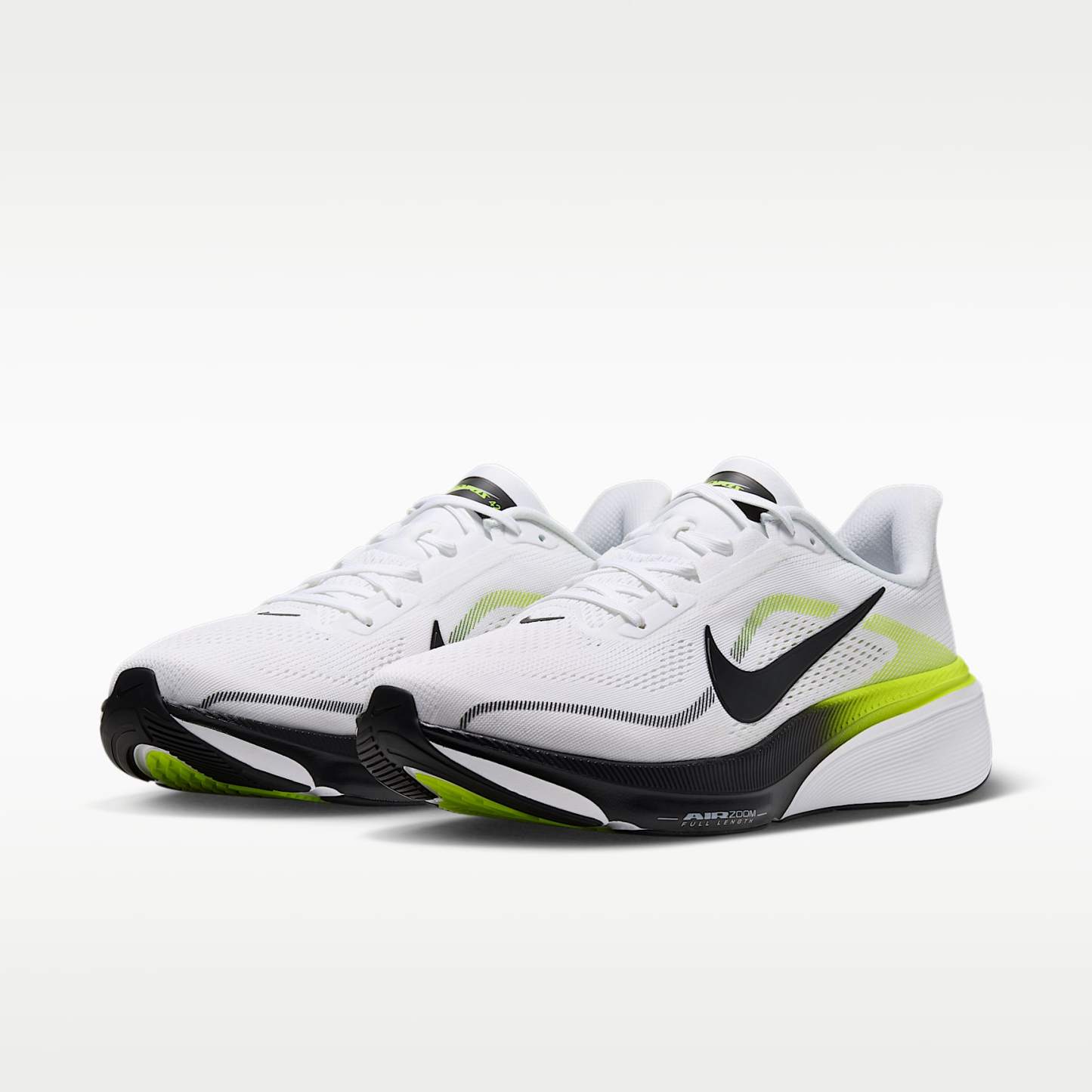 Nike Pegasus 42 Straßenlaufschuh (Herren) – Weiß/Lemon Venom/Weiß/Schwarz
