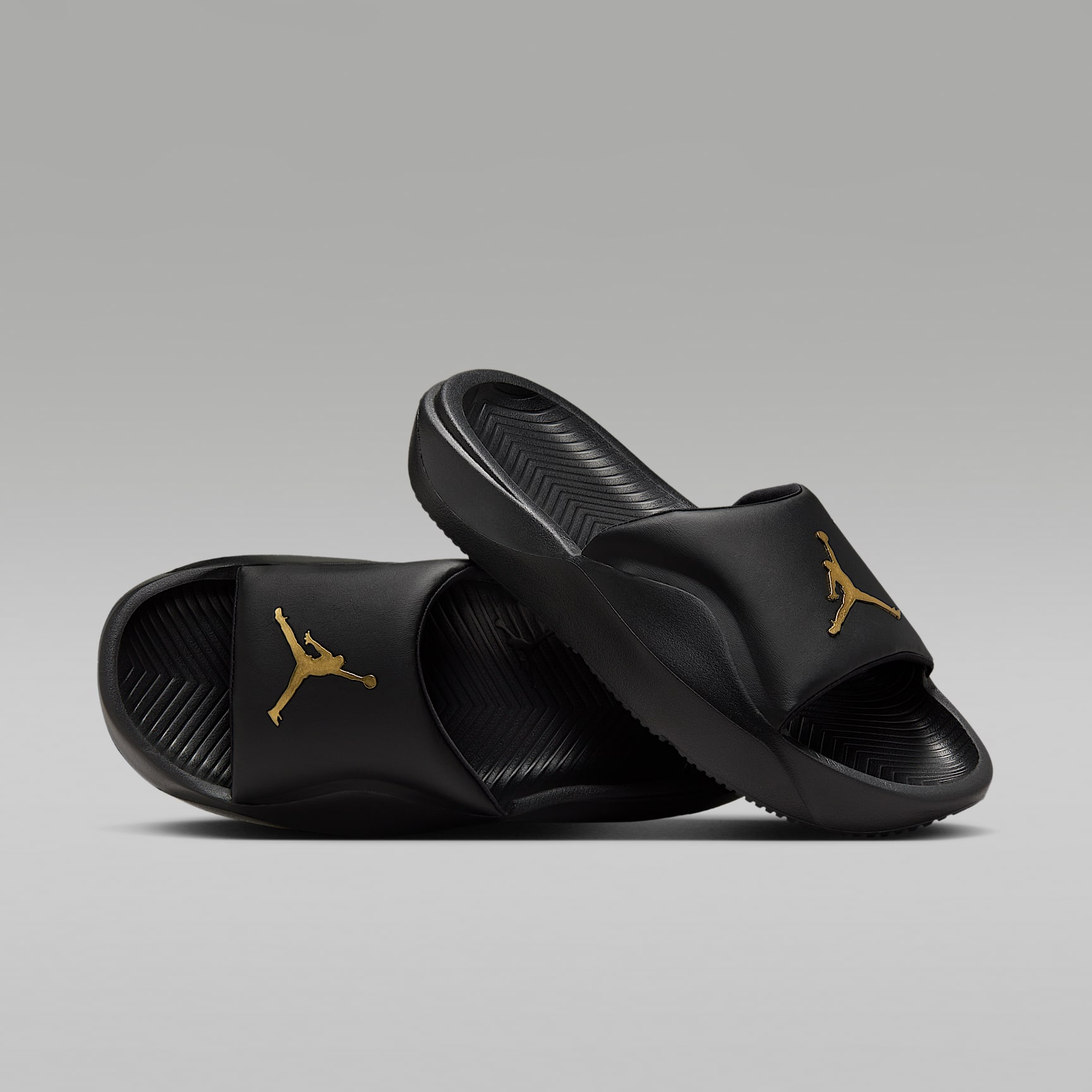 Jordan Franchise Slides – Schwarz/Metallic Gold