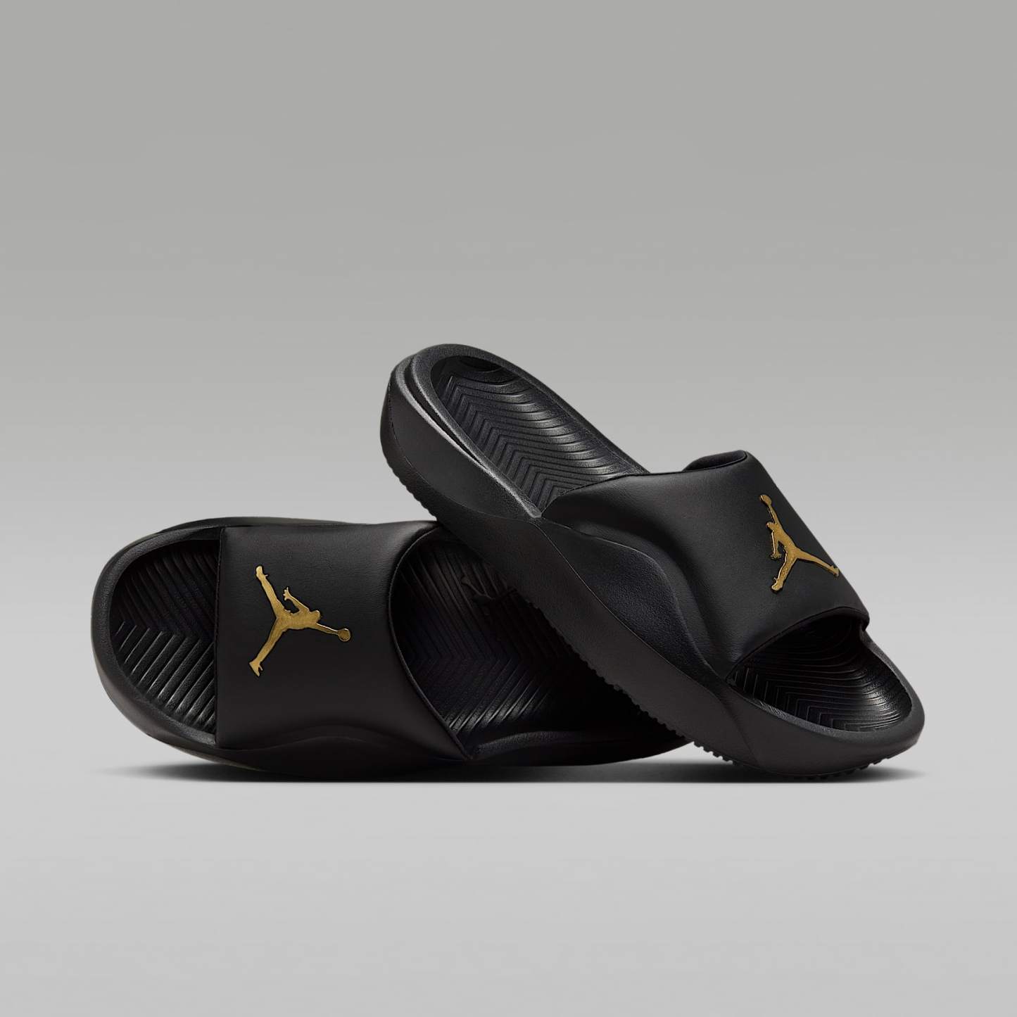 Jordan Franchise Slides – Schwarz/Metallic Gold