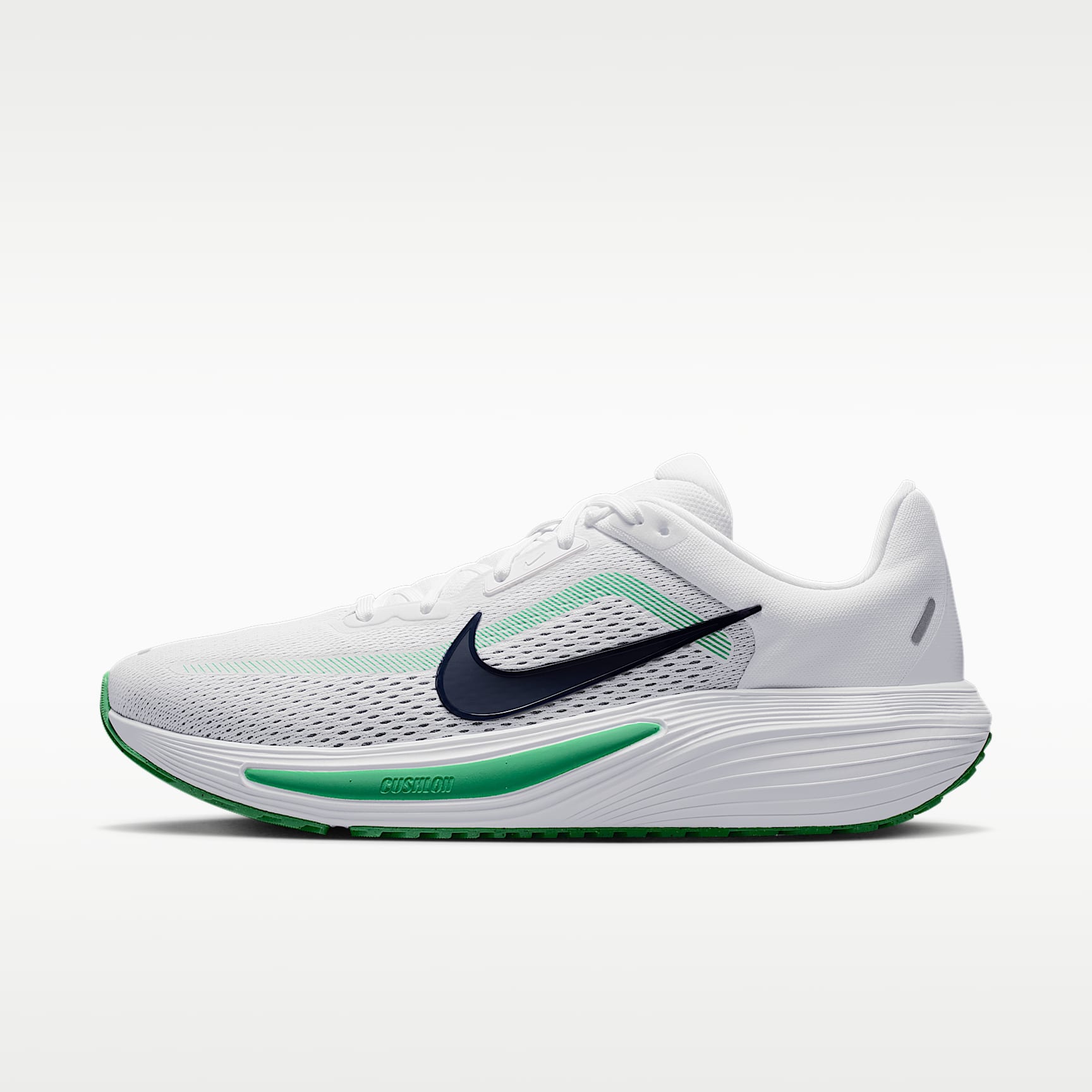 Nike Quest 7 Straßenlaufschuhe (Herren) – Weiß/Green Spark/Midnight Navy