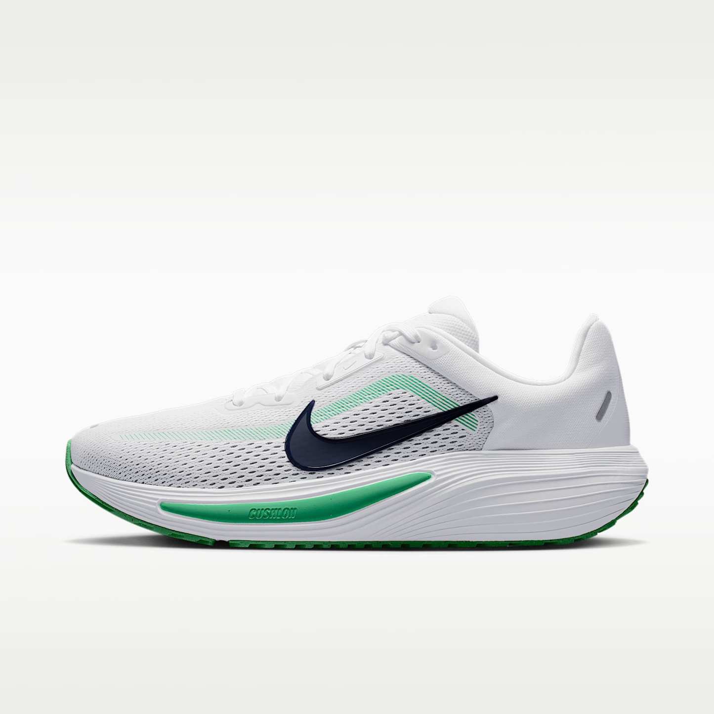 Nike Quest 7 Straßenlaufschuhe (Herren) – Weiß/Green Spark/Midnight Navy