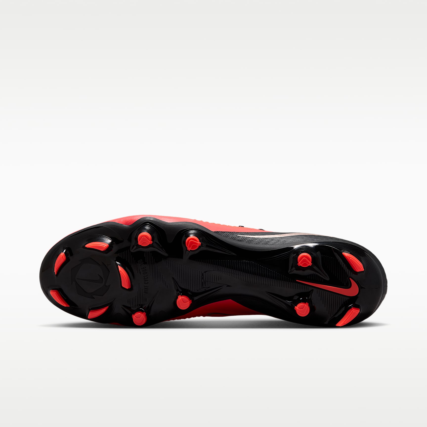 Nike Phantom 6 High Academy Fußballschuh für verschiedene Böden – Bright Crimson/Schwarz/Blur