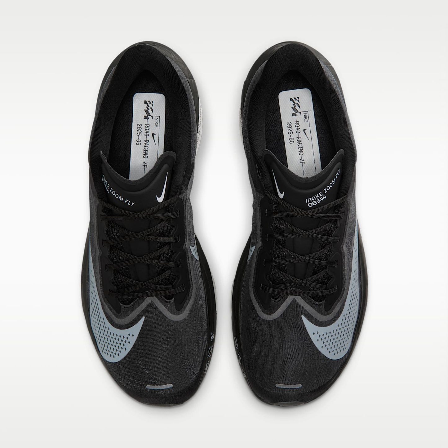 Nike Zoom Fly 6 Straßenlaufschuh für Wettkämpfe (Herren) – Schwarz/Light Smoke Grey/Weiß