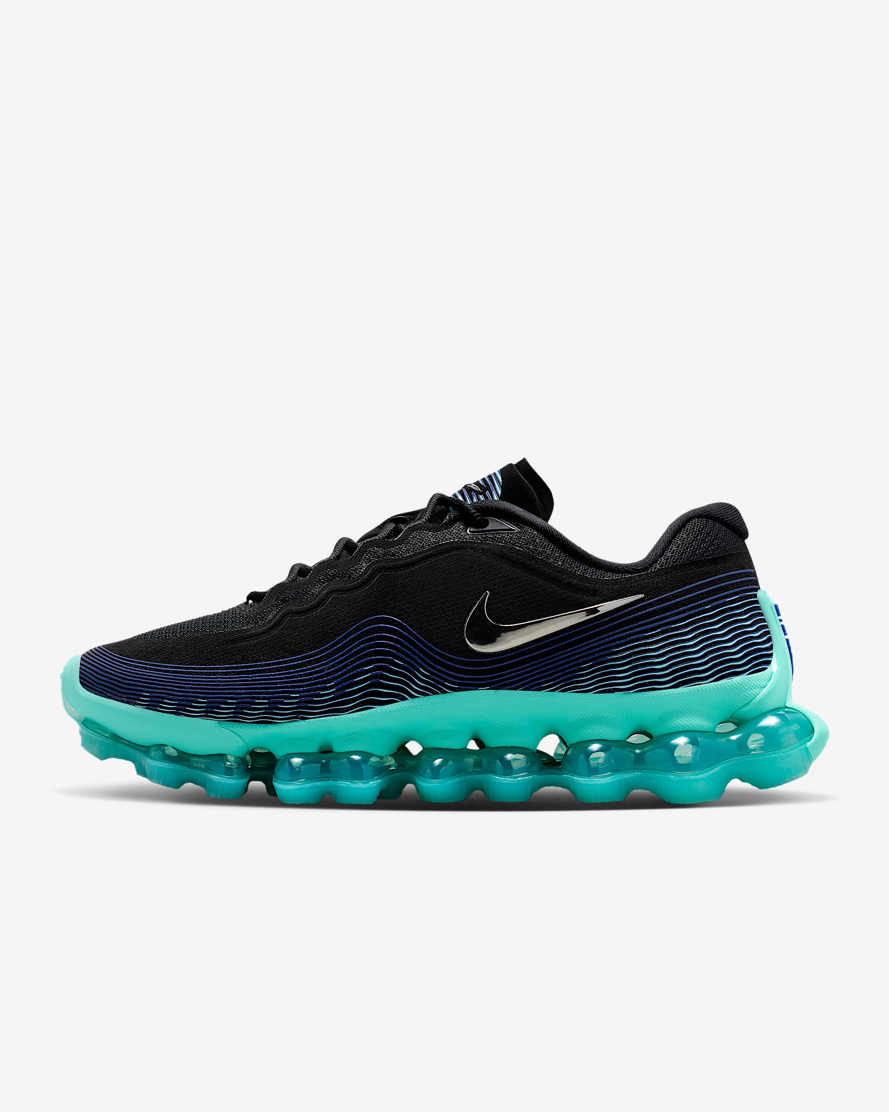 Nike Air Liquid Max Herrenschuh – Schwarz/Radiant Blue/Aurora Green/Chrome