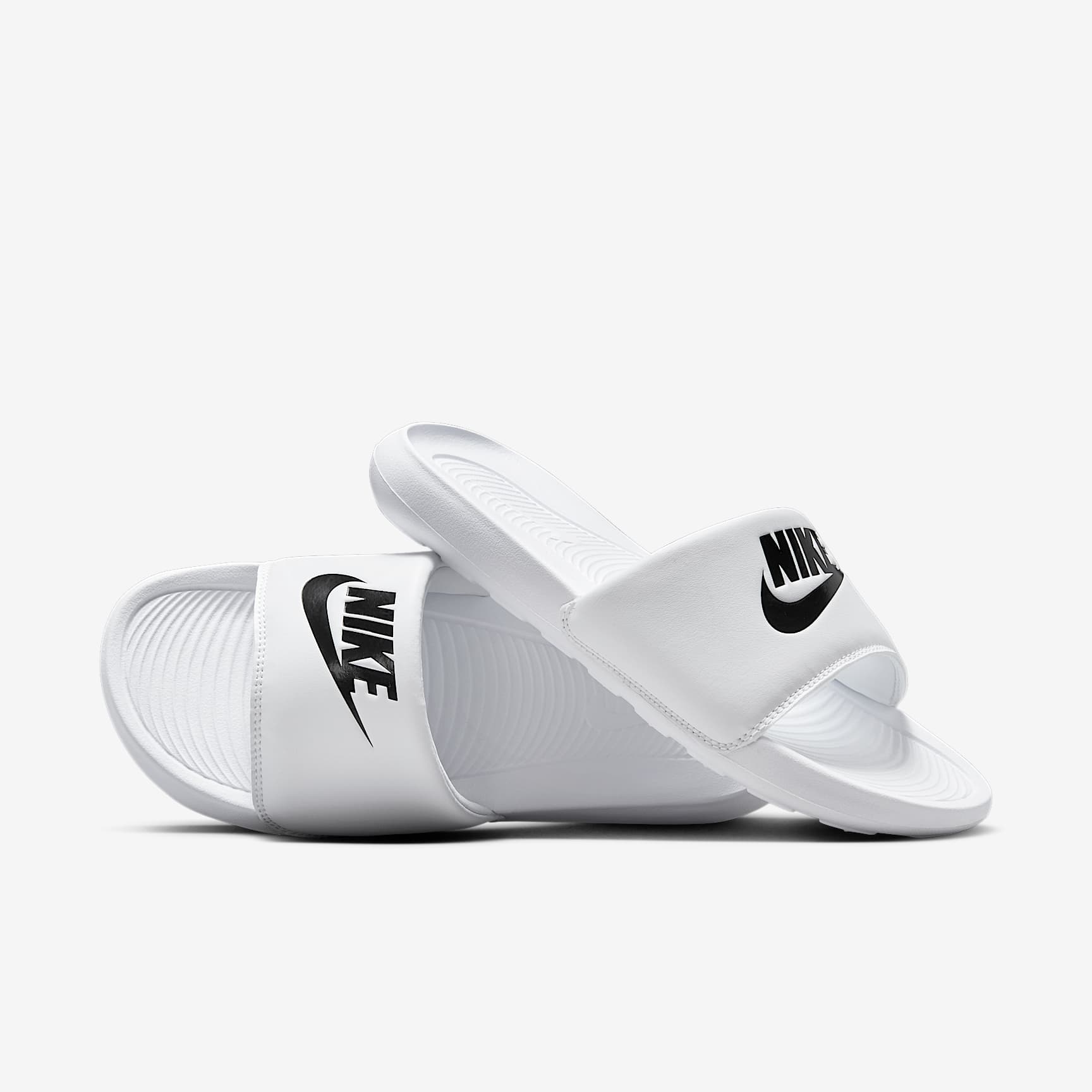 Nike Victori One Damen-Badeslipper – Weiß/Weiß/Schwarz