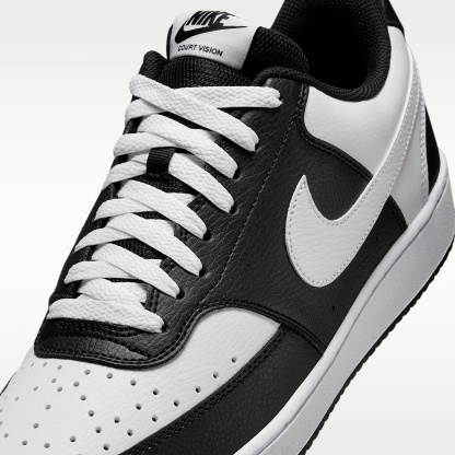 Nike Court Vision Low Herrenschuh – Schwarz/Weiß
