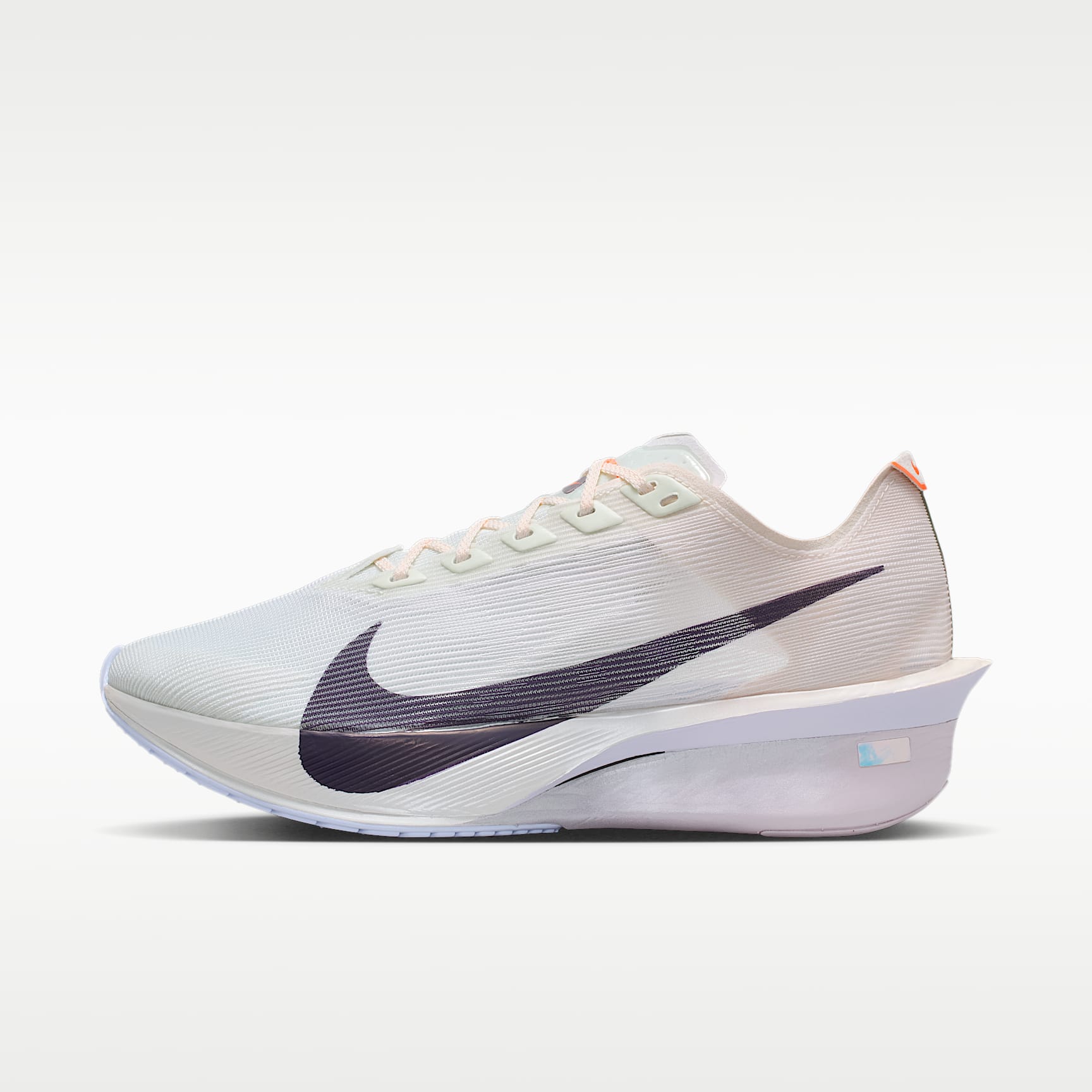 Nike Vaporfly 4 Straßenlaufschuh für Wettkämpfe (Damen) – Barely Green/Chalk/Hyper Crimson/Purple Dynasty