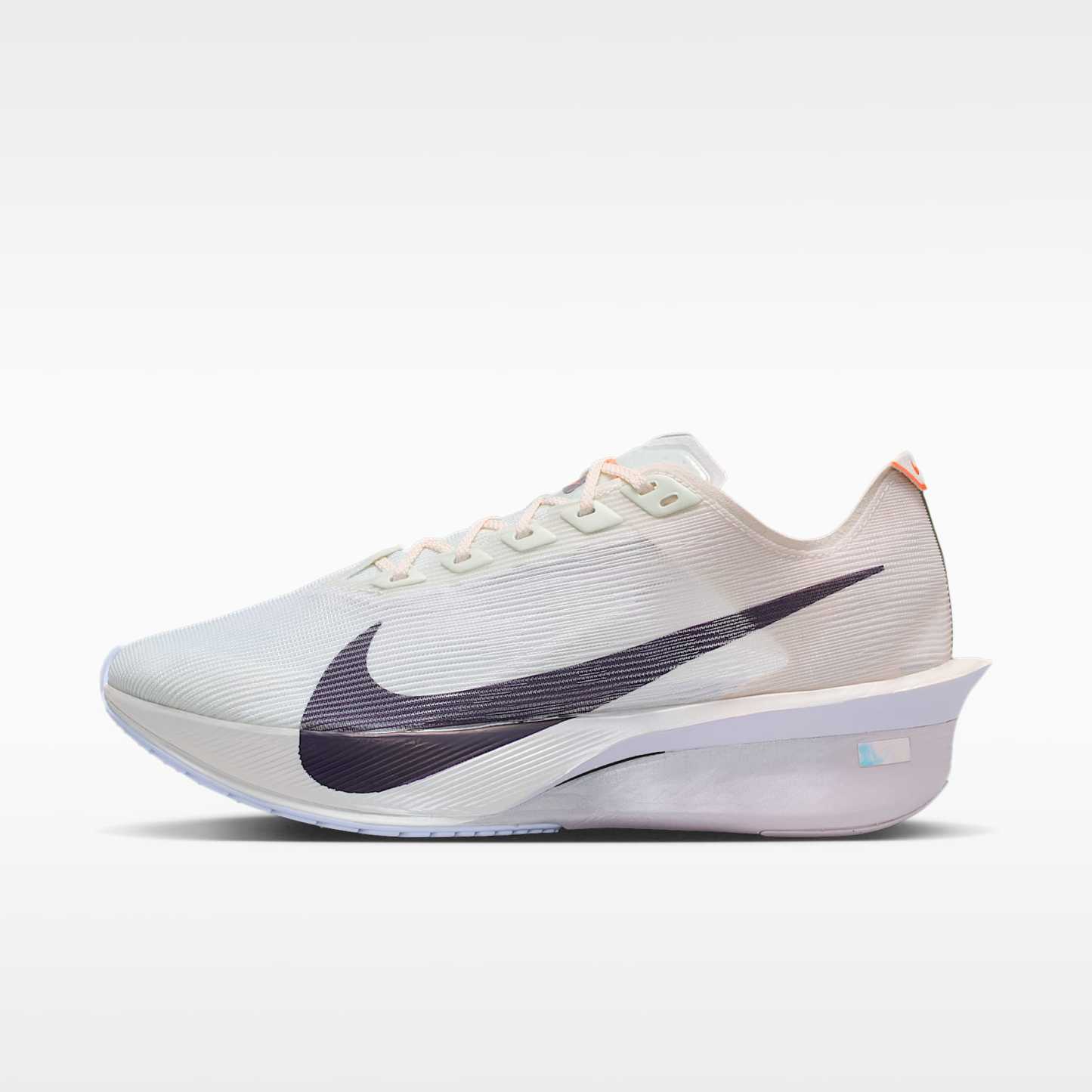 Nike Vaporfly 4 Straßenlaufschuh für Wettkämpfe (Damen) – Barely Green/Chalk/Hyper Crimson/Purple Dynasty