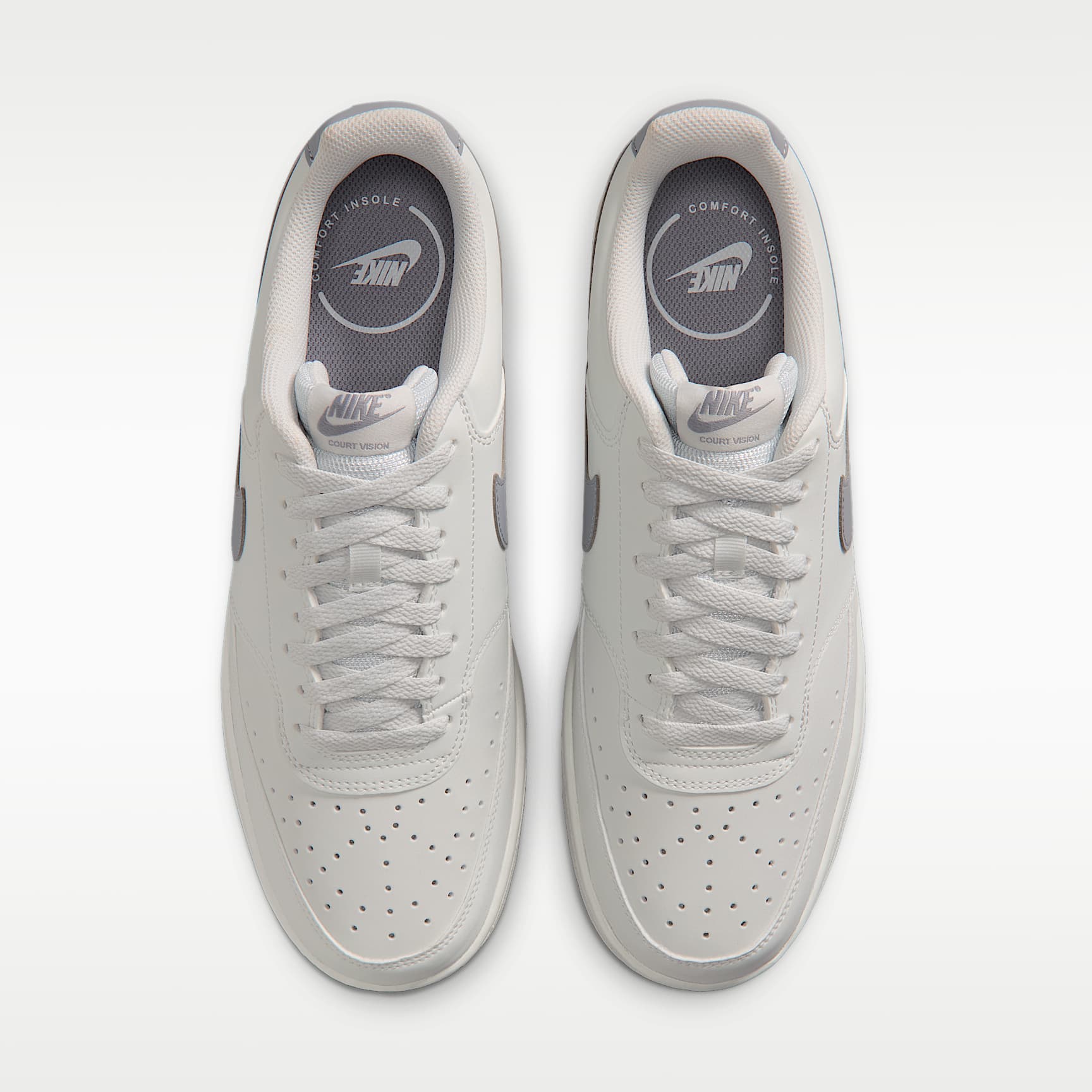 Nike Court Vision Low Herrenschuh – Off White/Gum Medium Brown/Stealth