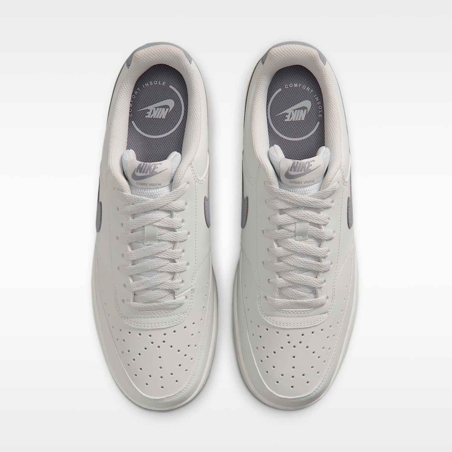 Nike Court Vision Low Herrenschuh – Off White/Gum Medium Brown/Stealth