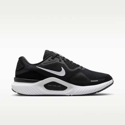 Nike Structure 26 Straßenlaufschuh (weit, Herren) – Schwarz/Wolf Grey/Metallic Silver/Weiß