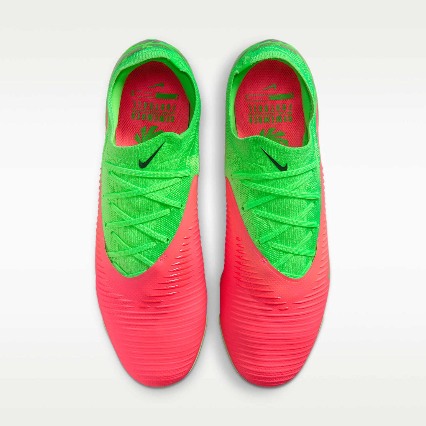 Nike Phantom 6 Low Pro "Erling Haaland" Fußballschuh für normalen Rasen – Hot Punch/Green Strike/Schwarz