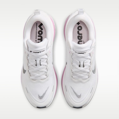 Nike Vomero Plus Straßenlaufschuh (Damen) – Weiß/Bleached Lilac/Summit White/Metallic Silver