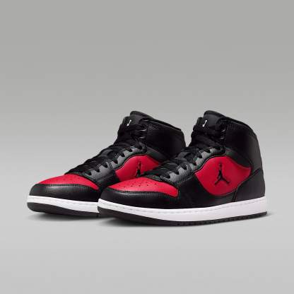 Jordan Court Connect Mid Herrenschuhe – Schwarz/Gym Red/Weiß/Schwarz