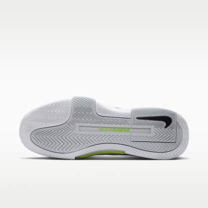 Nike GP Challenge 1.5 Hartplatz-Tennisschuh (Herren) – Weiß/Pure Platinum/Volt/Schwarz