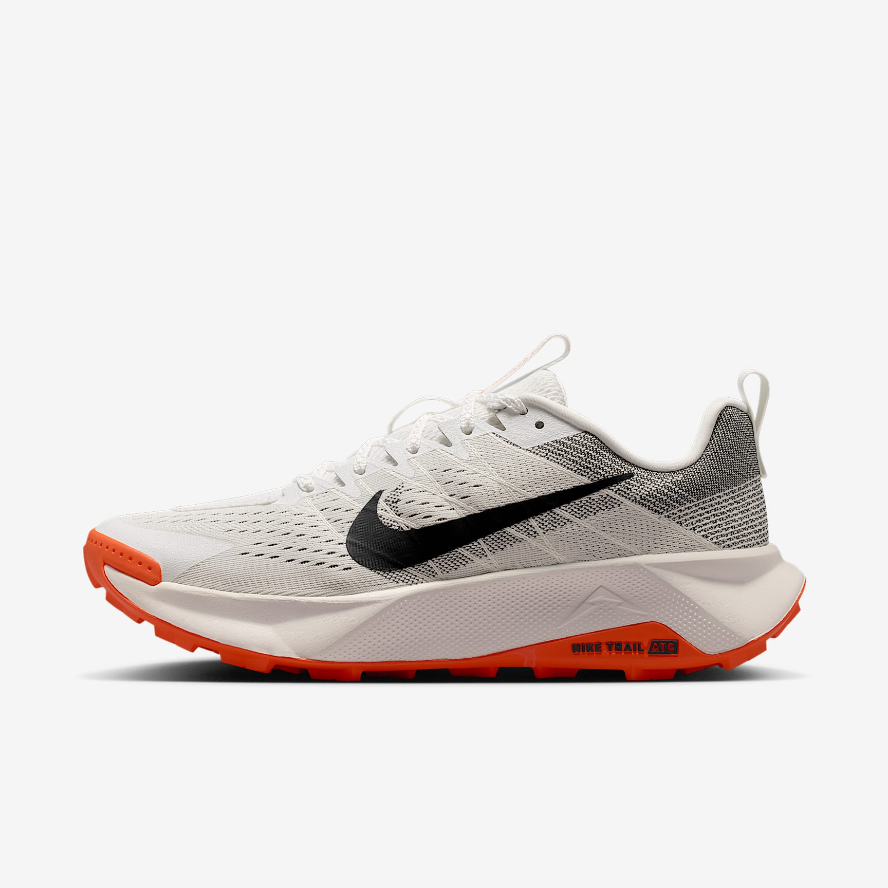Nike Wildhorse 10 Traillaufschuh (Herren) – Summit White/Safety Orange/Phantom/Schwarz