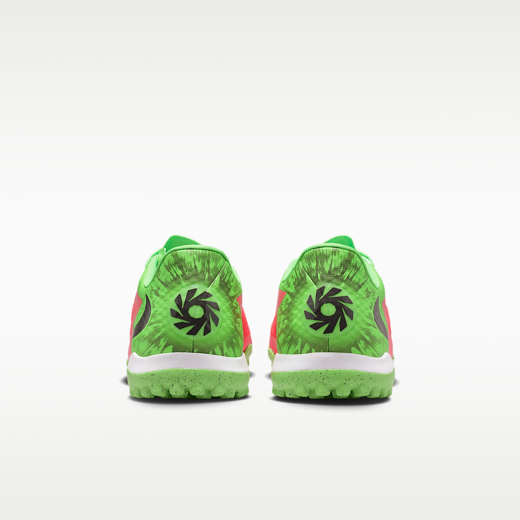 Nike Phantom 6 Low Academy "Erling Haaland" Fußballschuh für Turf – Hot Punch/Green Strike/Schwarz