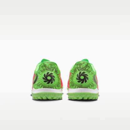 Nike Phantom 6 Low Academy "Erling Haaland" Fußballschuh für Turf – Hot Punch/Green Strike/Schwarz