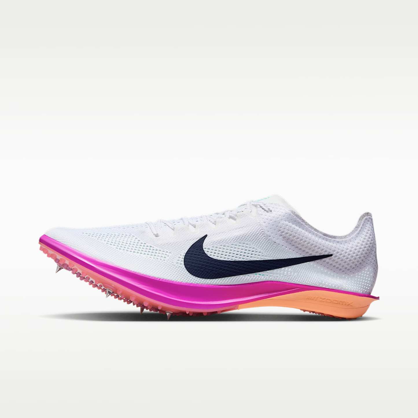 Nike Dragonfly 2 Track & Field Langstrecken-Spikes – Weiß/Hyper Turquoise/Fire Pink/Obsidian