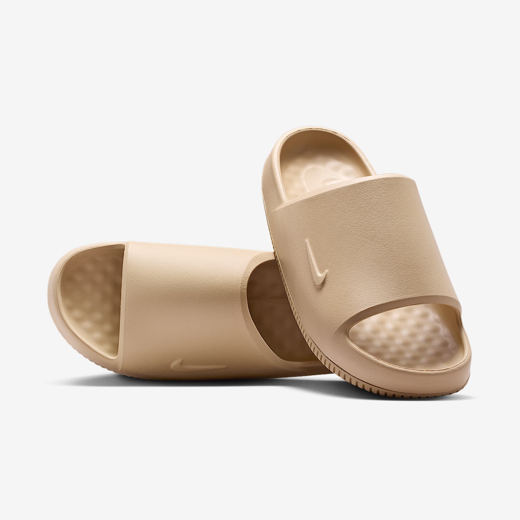Nike Calm 2.0 Slides (Herren) – Linen/Linen/Linen